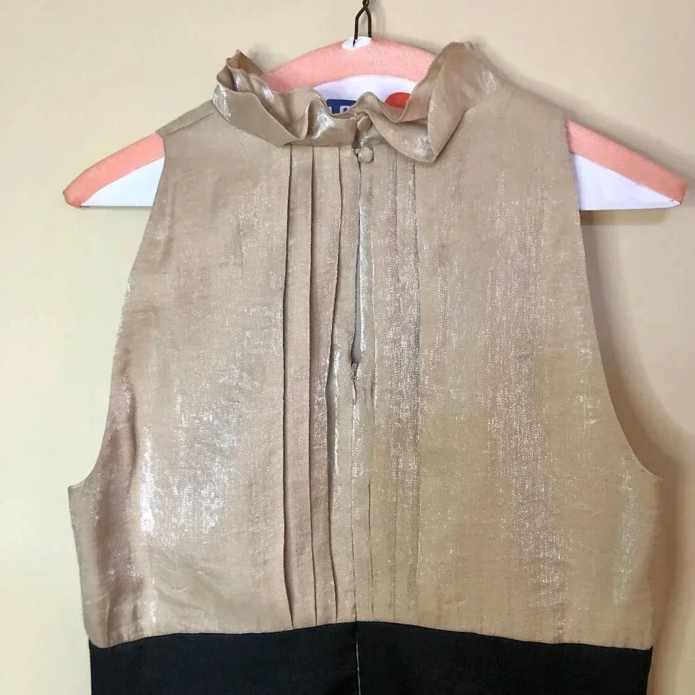London Times Soft Iridescent/Lustrous/Shimmer Cocktail Dress Size 10 - Picture 5 of 9